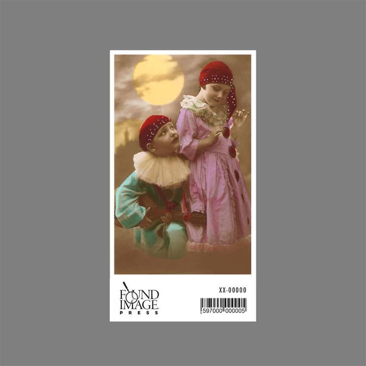 Found Image Press - Wholesale Sticker - Sticker LS-34 Child Pierrot and Pierrette1