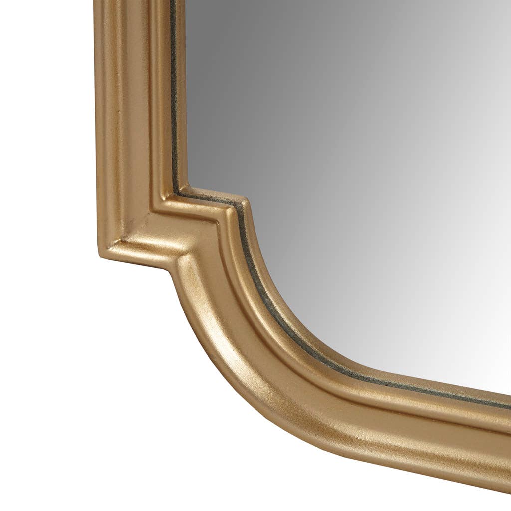 Olliix - Wholesale Wall Mirror - Gold Scalloped Wood Wall Mirror Home Decor4