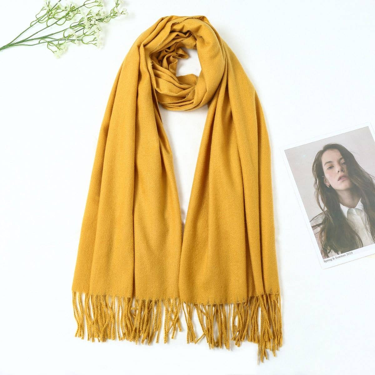 PEACH ACCESSORIES – wholesale Scarf – Women's – Plain Pashmina Scarf A00127
