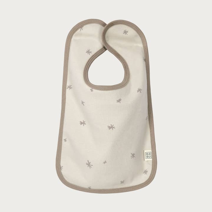 Babu - Wholesale Bib - Baby - Organic Cotton Bib - Walnut Star0