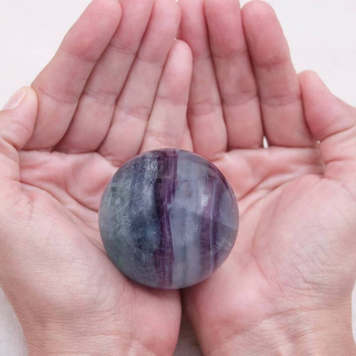 Tiny Rituals - Wholesale Spiritual Stone/Crystal - Rare Rainbow Fluorite Spheres - AAA Premium Quality18