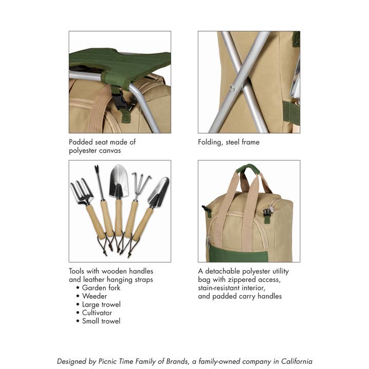 Blanc Siège de jardinage pliant Minnie Mouse avec outils en vente sur Faire7