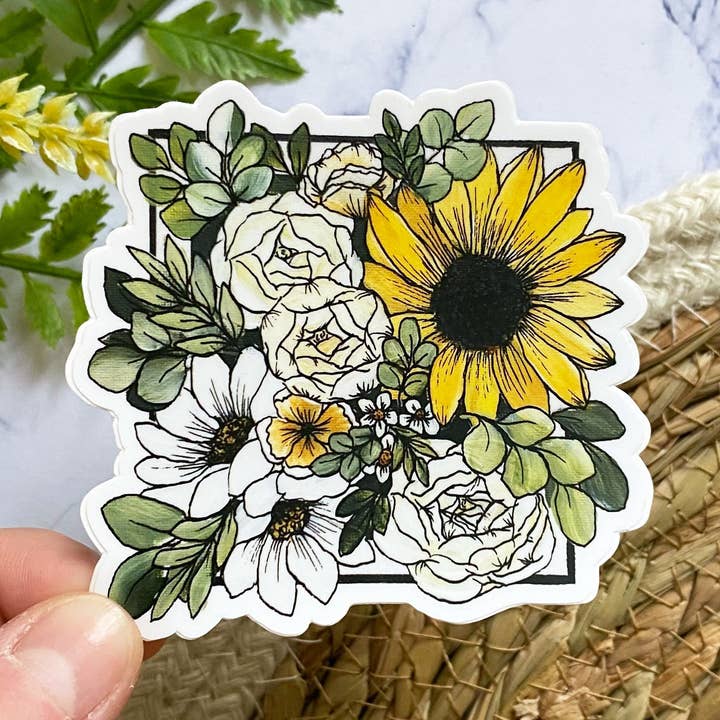 Floral Sticker for engroshandel hos Marta Lewandowska Art