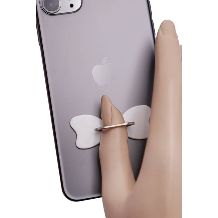 Cap Zone - Vente Support pour téléphone/tablette - Support pour téléphone avec nœud en ruban, support pour bagues4