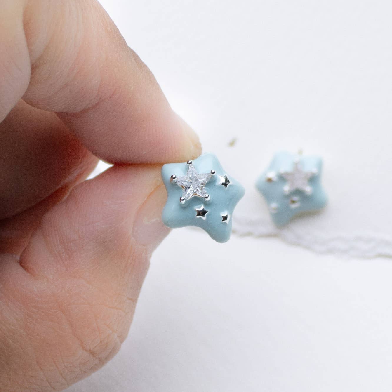 Tiepology - Wholesale Stud/Post Earrings - Twinkling Star Enamel Stud Earrings1