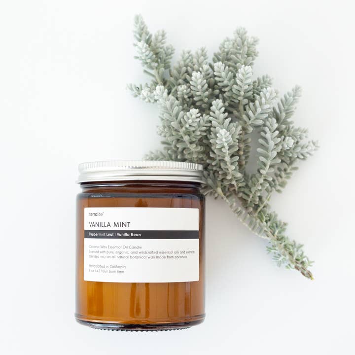 VAINILLA MINT - vela de aceite esencial para venta al por mayor de Terralite