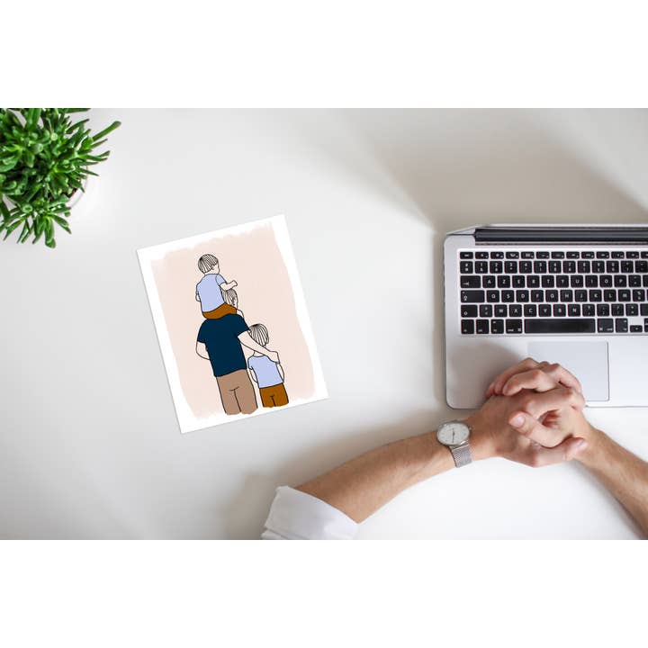 Brown Budapest - Wholesale Kunstprint - Vader van twee zonen Wall Art3