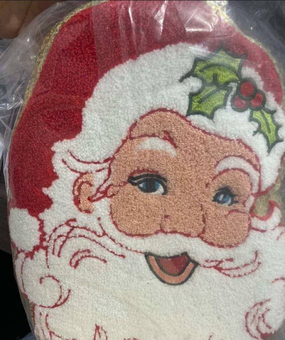 SHY Designs, LLC - Wholesale Patch - Santa with Hat Christmas Iron On Chenille Patch0