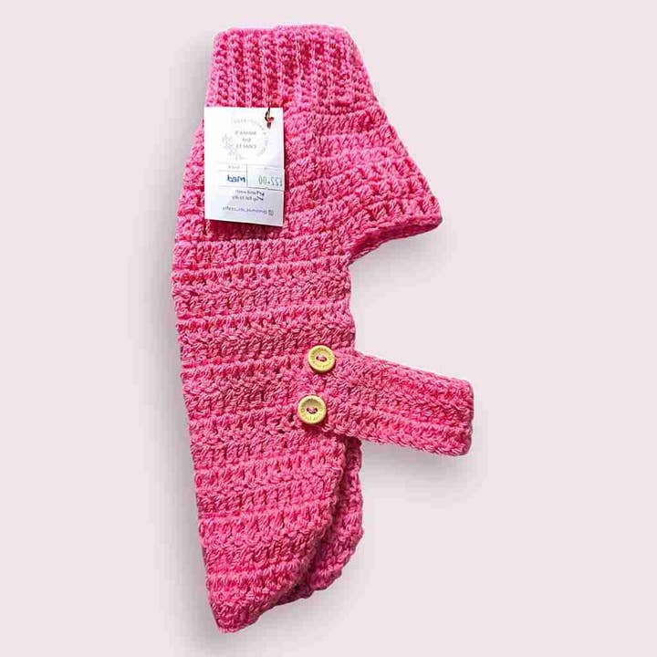 Trui met Riemstijl Roze voor wholesale door Haus of Hank