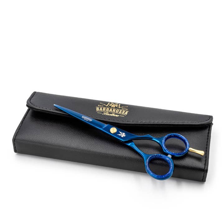 Barbarossa Brothers Online - Wholesale Scissors - Japanese Steel 6" Cutting Scissors - Electric Blue4