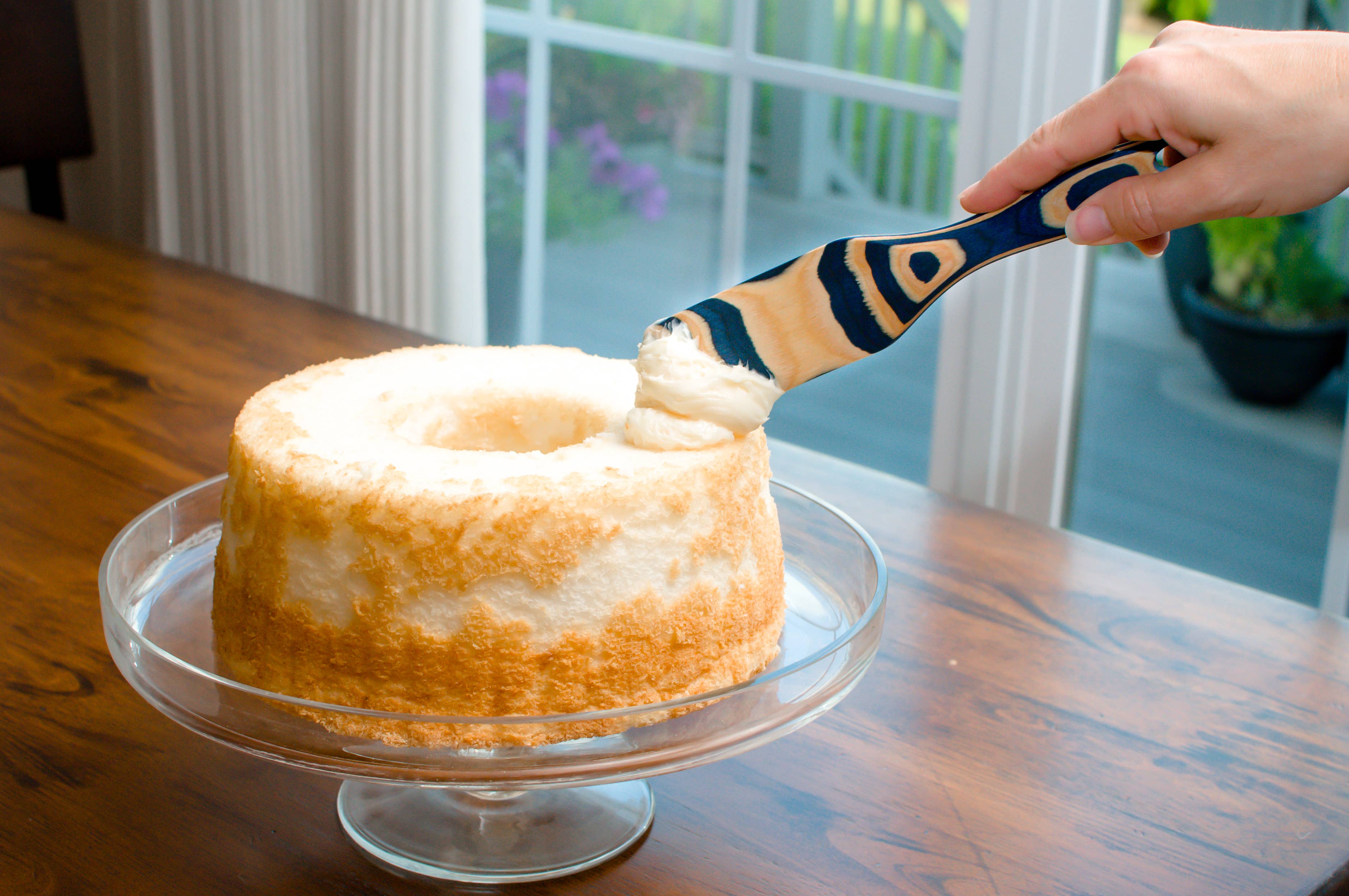 Island Bamboo - Wholesale Spatula/Turner - 9" Blue Pakka Spurtle3