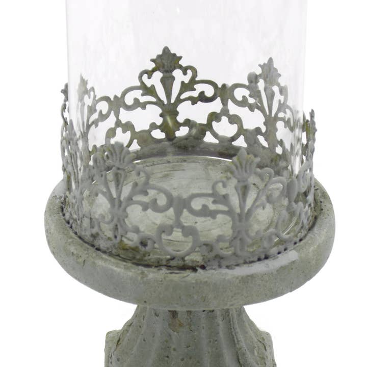 Vagabond Vintage - Wholesale Candle Holder - Cement Hurricane Base