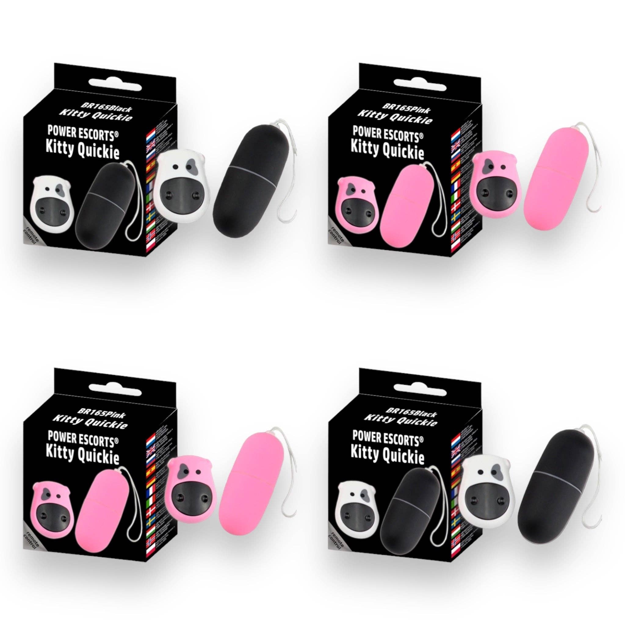 Kinky Pleasure - Wholesale Sex Toy - Power Escorts - BR165 - Kitty Quickie - Remote Egg - 10 function - 2 Colors2