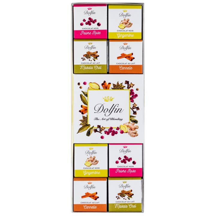 Dolfin - Wholesale Chocolate Box - 24 Spices Box - 4 Flavors