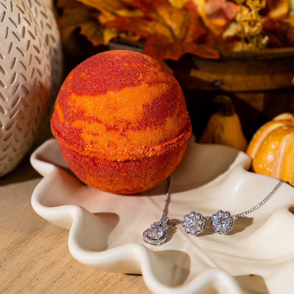 JewelScent - Wholesale Bath Bomb/Fizz - Cranberry Orange Glaze 10oz Jewelry Bath Bomb2