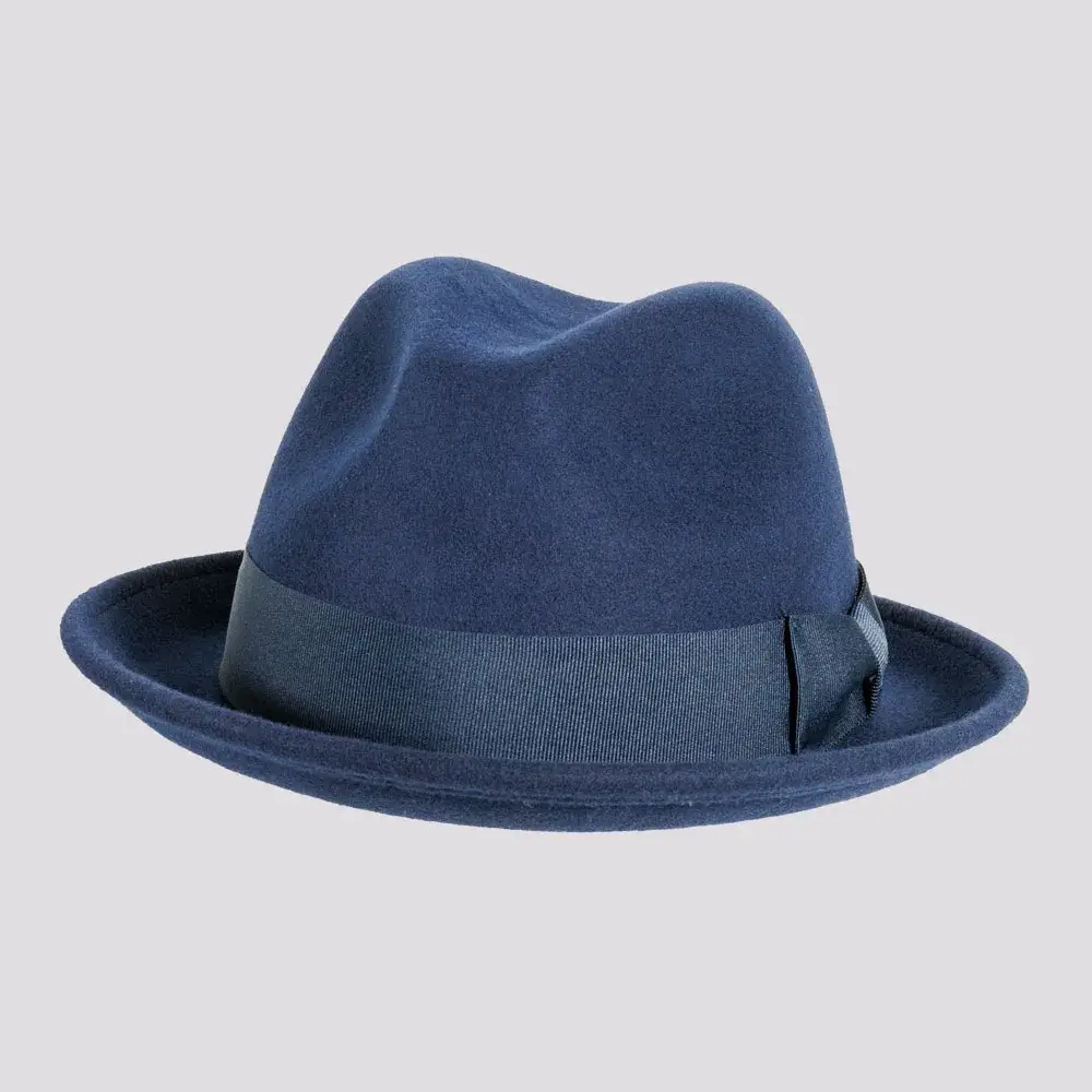 American Hat Makers - Wholesale Fedora - Unisex - Crushable Wool Felt Pinch Front Hat - Style Pablo23