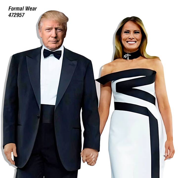 TRUMP AND MELANIA FORMAL CUTOUT for wholesale by AAHS Enterprises