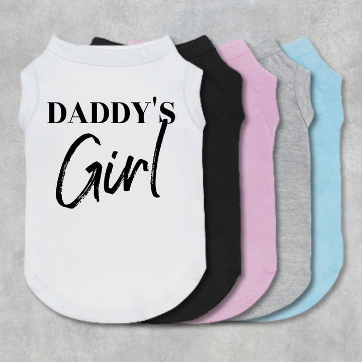 Camisa de cachorro Daddy's Girl por atacado de The Honest Dog Company