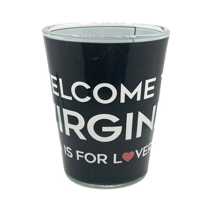 7 Star - Wholesale Bottle and Shot Glass Display - Welcome to Virginia State Shot Glass 2 oz 1