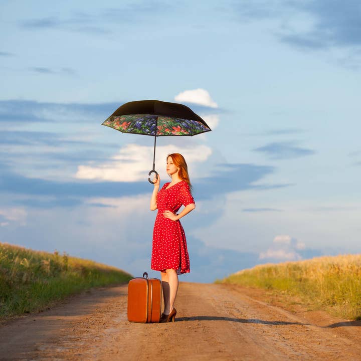 Nupouch / Nufoot - Vente Parapluie – femme - Parapluie inversé Topsy Turvy - 31 couleurs et motifs magnifiques55