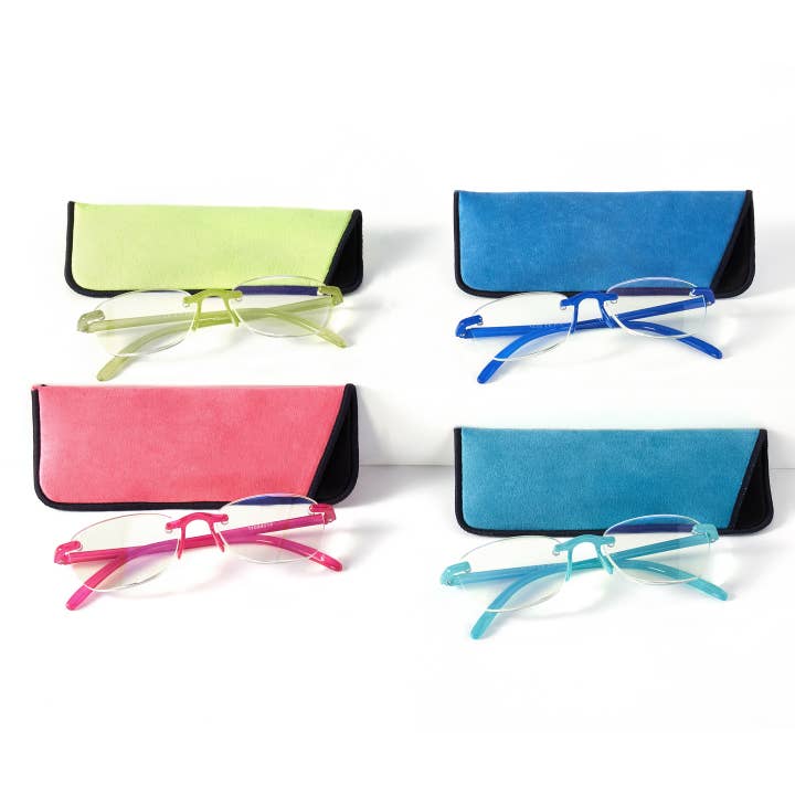 Acry/TRBlkReaderw/Pch,24pcw/D,4Asst for wholesale by Astral