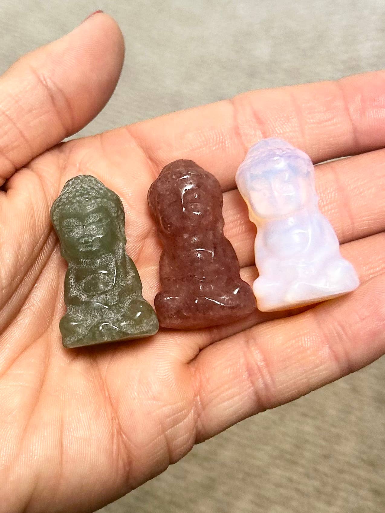 Atomic Alchemy - Wholesale Spiritual Stone/Crystal - Buddha Mini Carving Crystal Gemstone4
