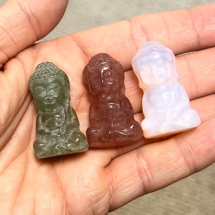 Atomic Alchemy – wholesale Andlig sten/kristall – Buddha Mini snidning kristall ädelsten4