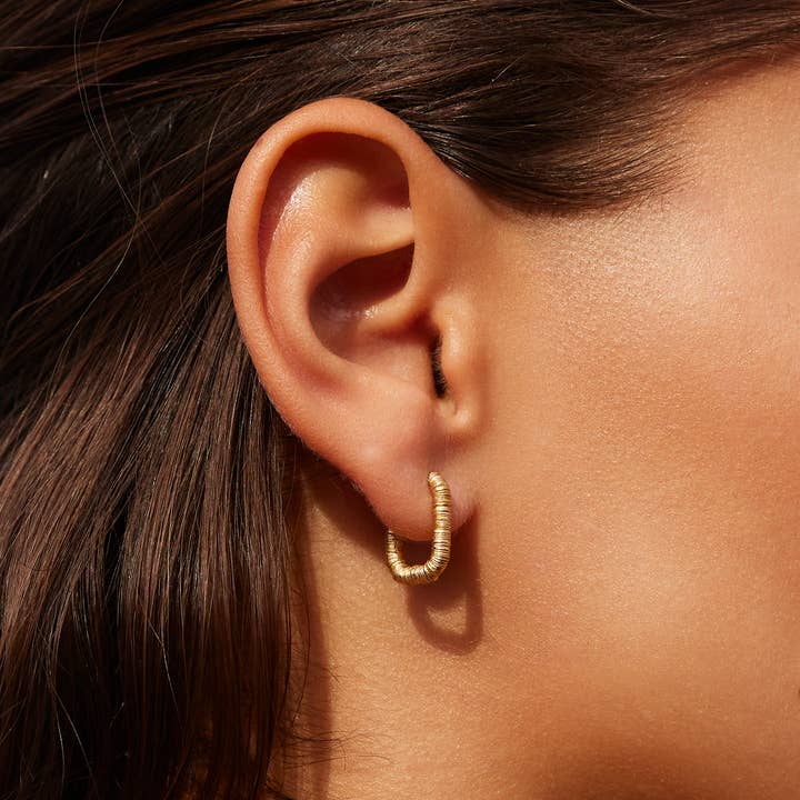 Agapée Jewelry - Wholesale Hoop Earrings - Lecco Earrings | Jewelry Gold Gift Waterproof1