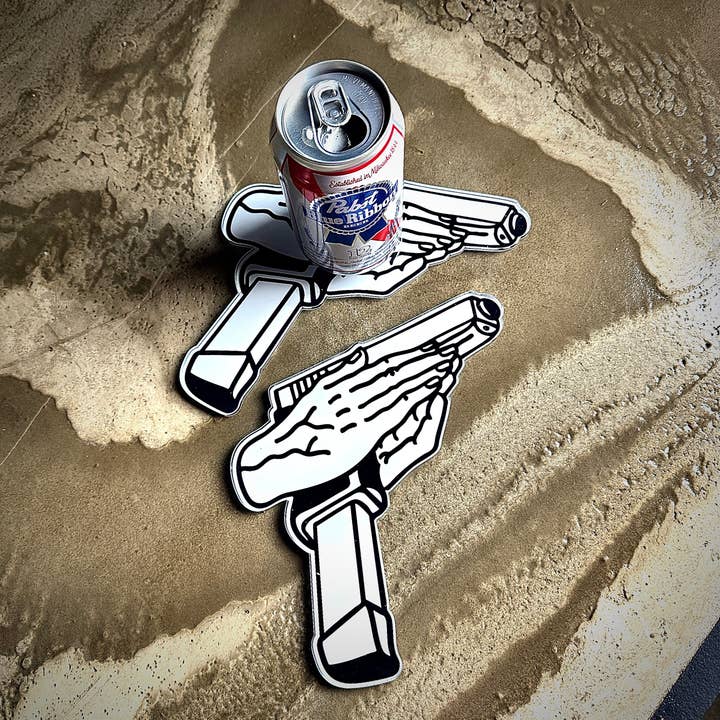 Dessous de verre en acrylique Glock pour la vente par Danger Company