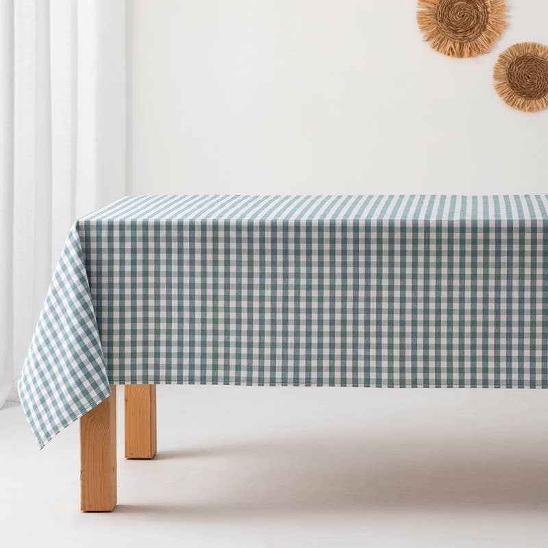 GAMUSI – wholesale Duk – Fläckbeständigt vaxdukstyg med vichy-rutigt bomullsmönster43