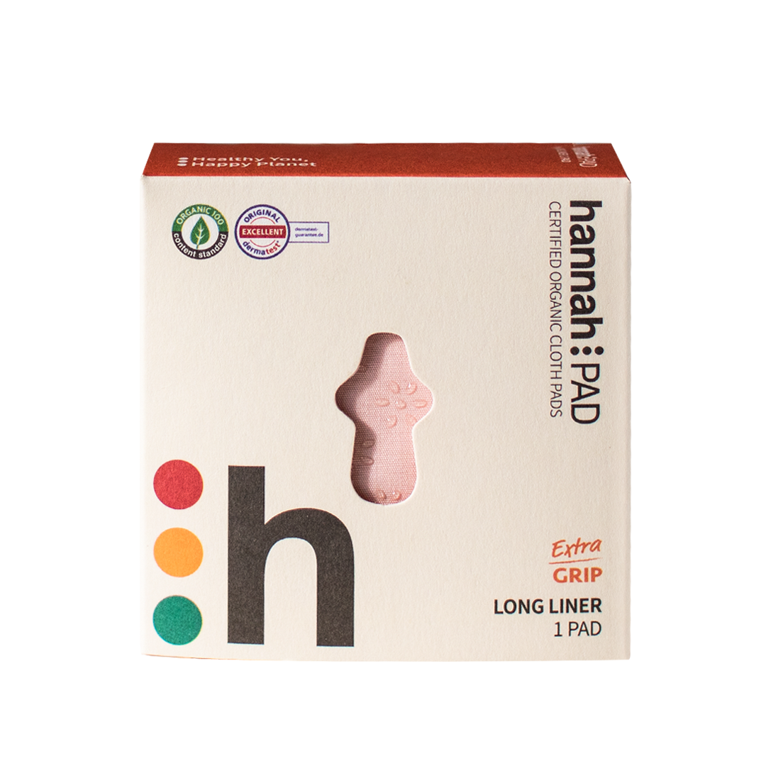Sabaku Co Distribution - Wholesale Menstrual Pad/Liner - The Brand hannah - hannahPAD Long Liner (Extra Grip)1