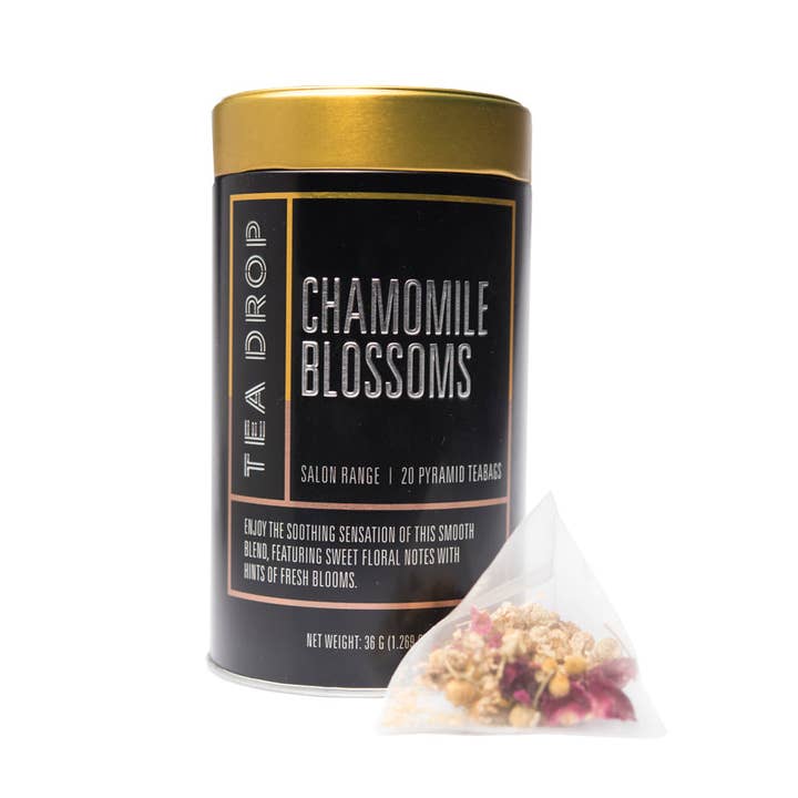 Chamomile Blossoms Salon Tin for wholesale by Tea Drop Pty Ltd