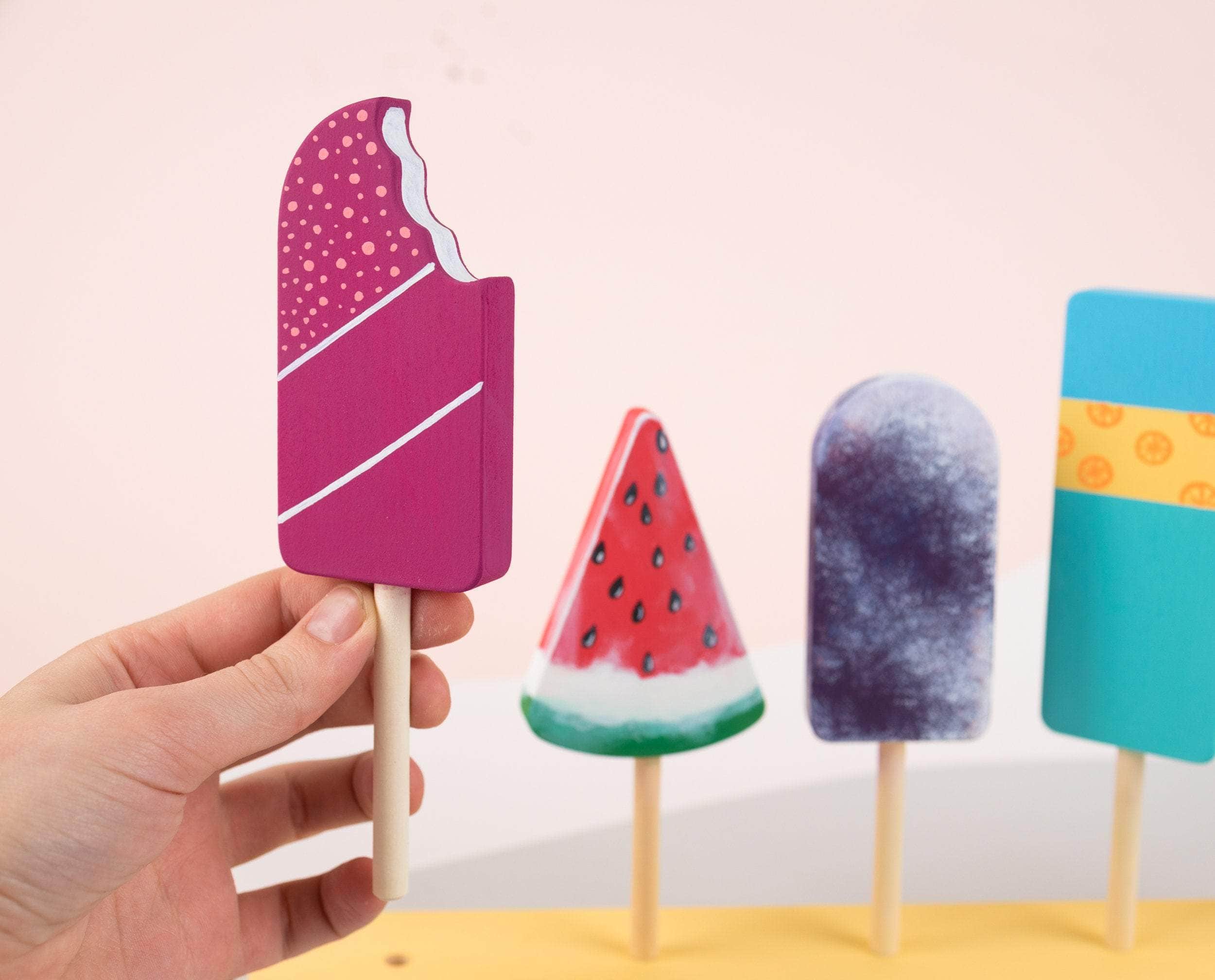 Firebird - Wholesale Wood Toy - Kids - Wooden Ice Lollys6