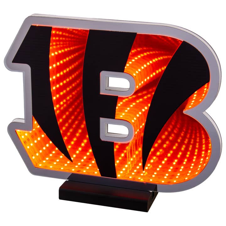 NFL Cincinnati Bengals LED Infinity Logo Lys for engroshandel hos Sporticulture