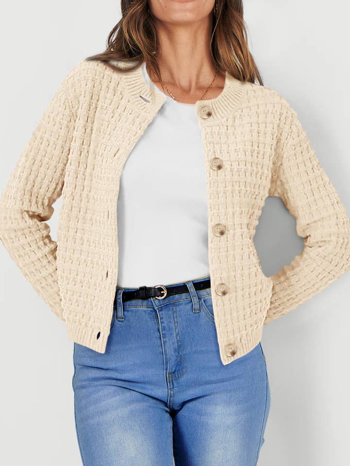 Lovesoft - Venta al por mayor Cárdigan - Mujer - Cárdigan de punto con botones para uso casual en la oficina0
