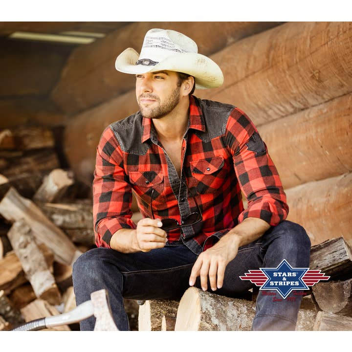 Stars & Stripes® - Wholesale Button Down Shirt - Men's - Western shirt - Lumberjack