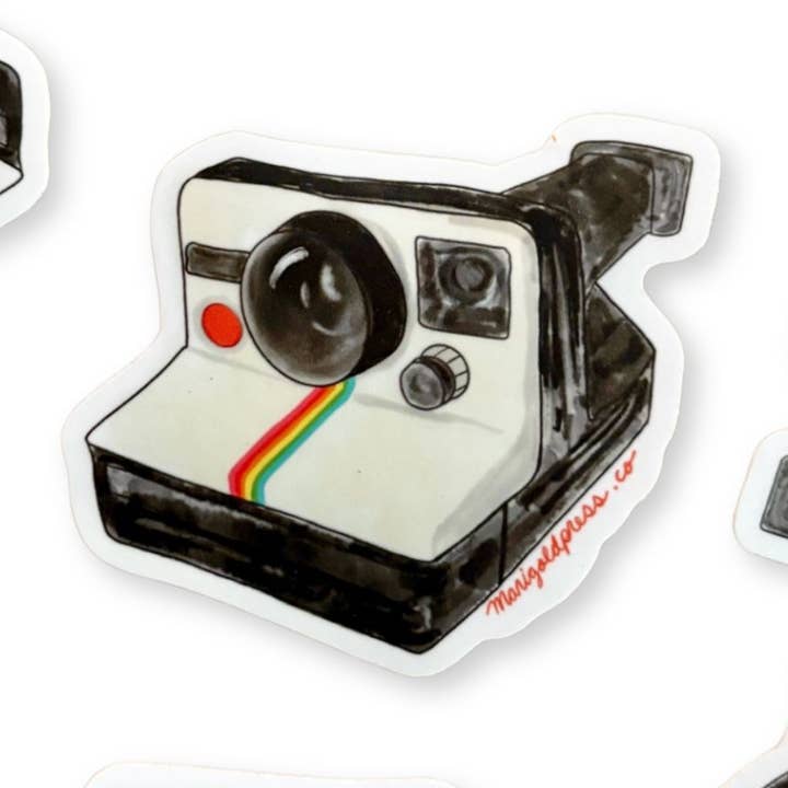 Classic Polaroid Camera Sticker for wholesale by Marigold Press