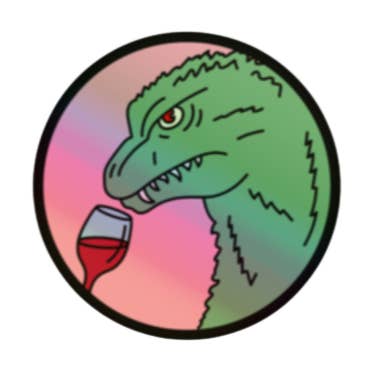 Shitty Wine Memes - Wholesale Sticker - Holographic WineZilla Sticker1
