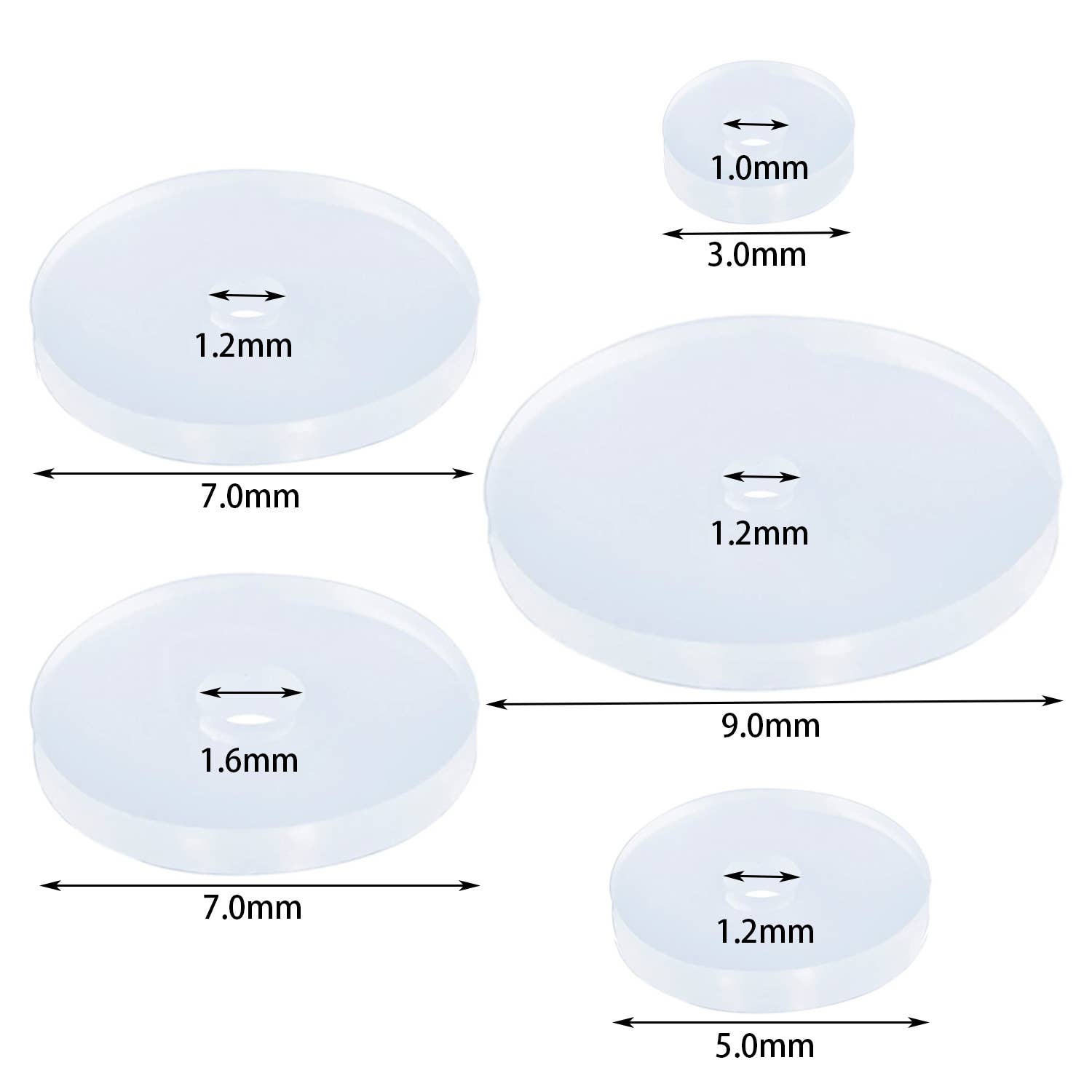 Awaken - Wholesale Sieraden - Heren - Steriele flexibele siliconen piercingschijf - PGS-0401