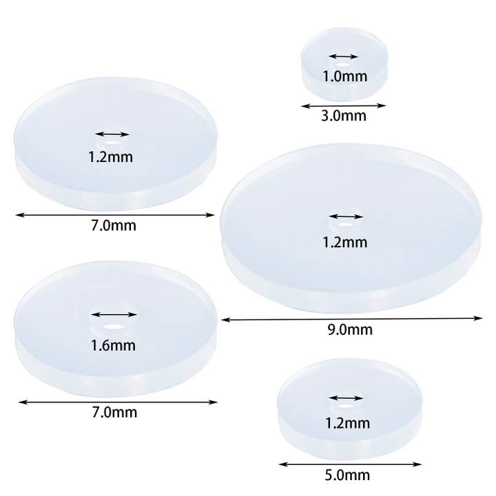 Awaken - Wholesale Jewelry - Men's - Sterile Flexible Silicone Piercing Disc-PGS-0401