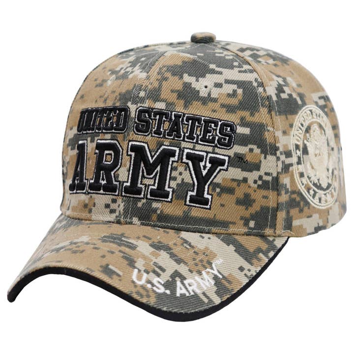 Cap Zone - Wholesale Baseball Cap - Unisex - U.s. Army Logo Licensed Baseball Cap