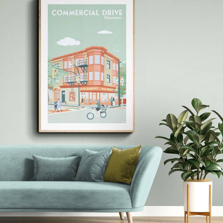 Vancouver Commercial Drive poster for wholesale by TripPoster