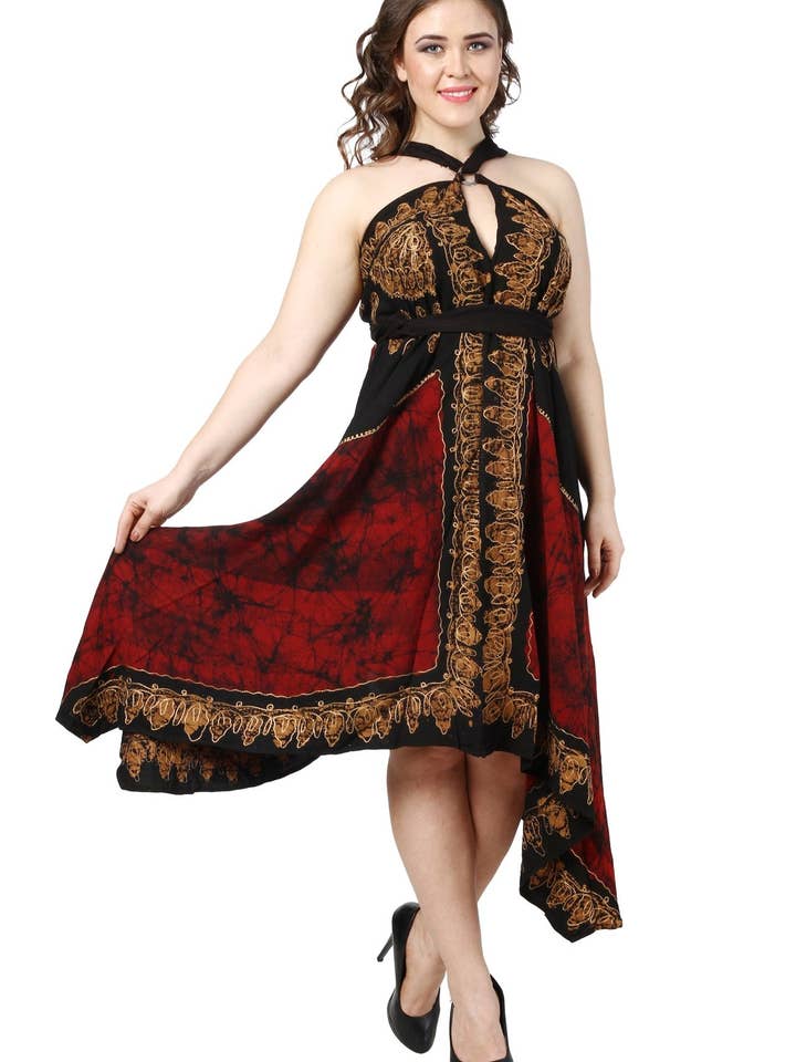 Batik Wrap Dress 49 BATIK for wholesale by Advance Apparels