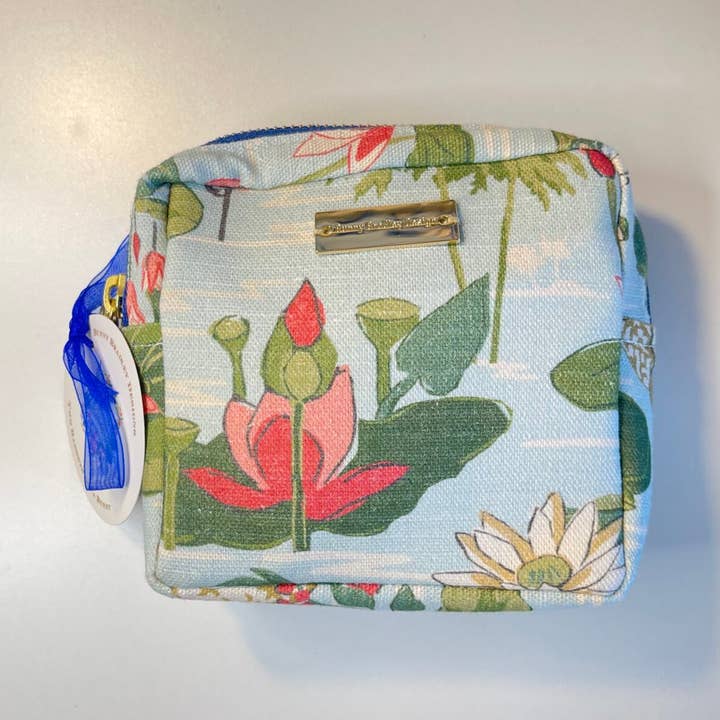 Marin Small Cosmetic Bag - Madcap Cottage Meadow Club for wholesale by Bunny Bradley Designs