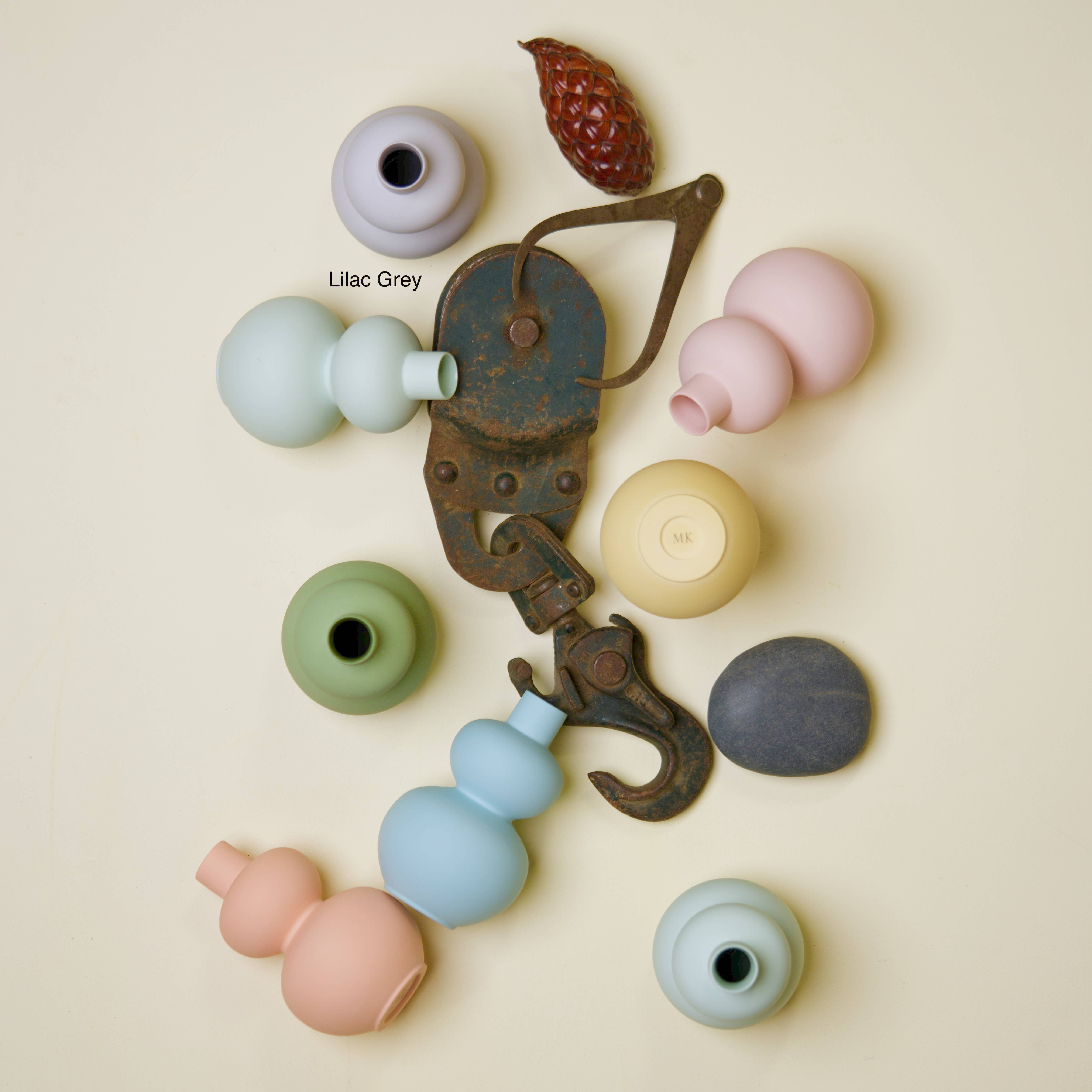 Middle Kingdom - Vendita all'ingrosso Vasi - Vaso Mini in Porcellana Opaca a Doppia Lobatura11