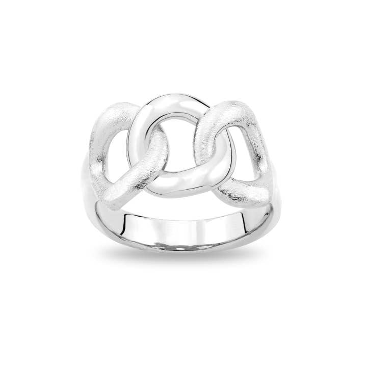 Curb Ring - Zilver voor wholesale door Patty Rose Jewellery