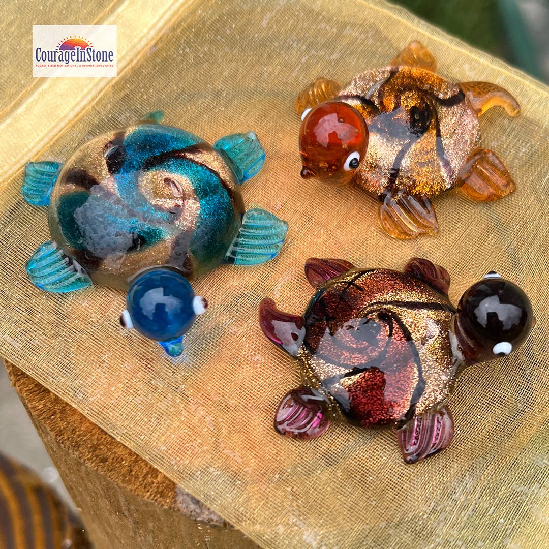 SHOPGIVECOURAGE - Wholesale Decorative Figurine - Glass Turtle Sitter Miniature Collectible Figurine - Large3