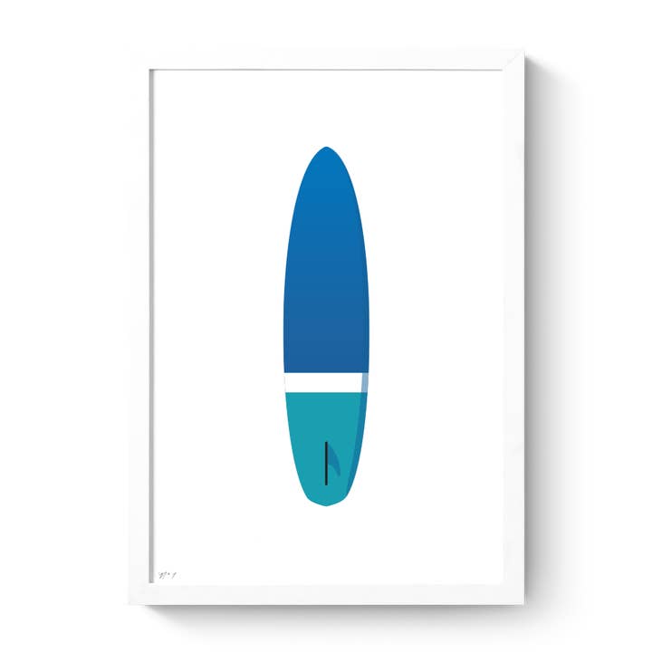 Surfboard II Art Print for wholesale by Roo Kee Roo