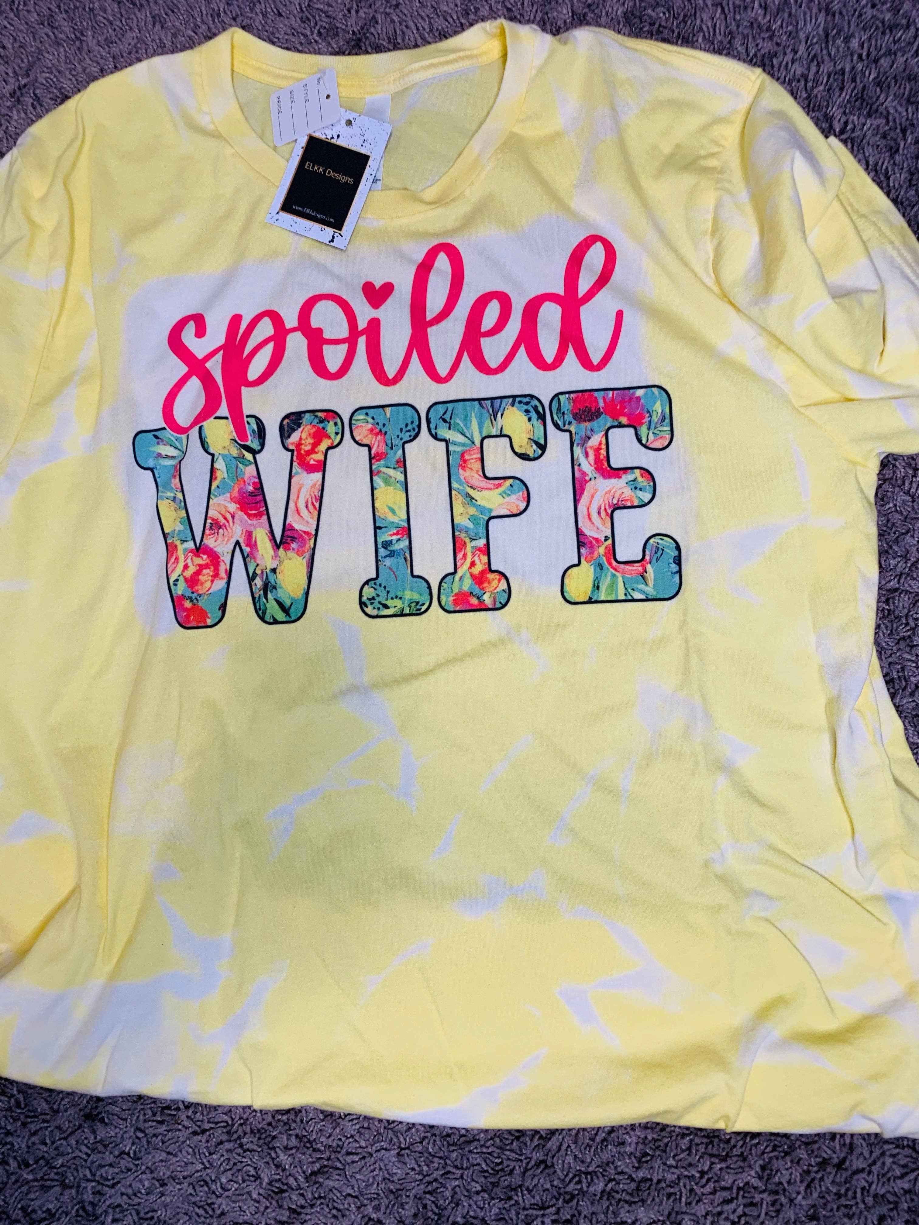 Elkk Designs - Wholesale Screen Printed T-Shirt - Women's - Spoiled Wife