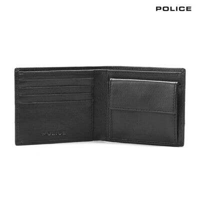 TWRC INC - Wholesale Wallet - Men's - POLICE Drick BI-FOLD 100% Leather Card & Coin Pocket Wallet2